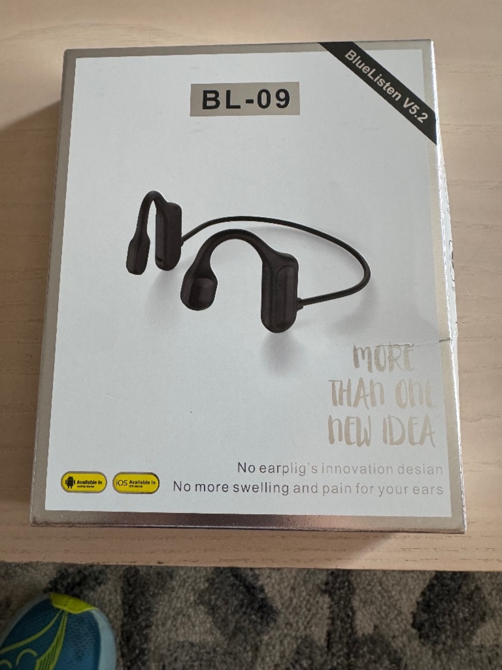 BL-09 headset  BlueListen BL-09 Bluetooth 5.2 Open-Ear Bone Conduction Headphone